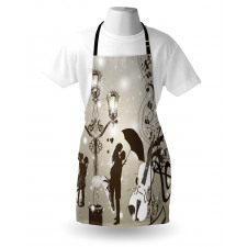 Kissing Couples Music Apron