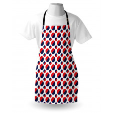 Red Circles Rounds Apron