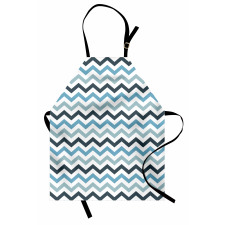 Ocean Zig Zag Chevron Line Apron