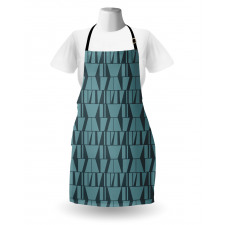 Modern Squares Triangles Apron