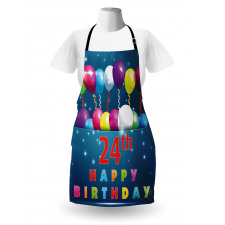 Doğum Günü Mutfak Önlüğü Yirmi Dört Yaş Balonu