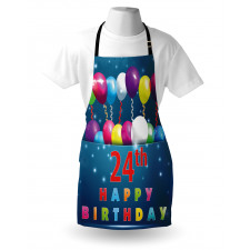 24th Birthday Party Apron