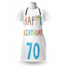 Abstract 70 Birthday Apron