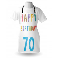 Abstract 70 Birthday Apron