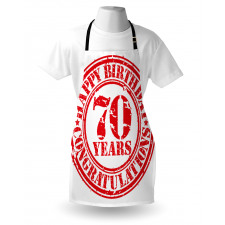 70 Years Old Congrats Apron