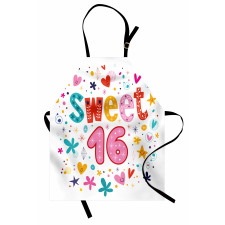 New Age Hearts Blooms Apron