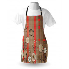 Vintage Style Botany Artsy Apron