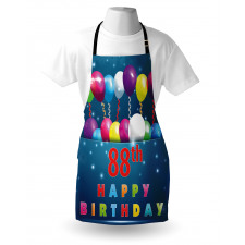 Doğum Günü Mutfak Önlüğü Yaş Seksen Sekiz Balonu