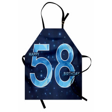 Number Night Sky Age Apron