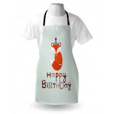 Doğum Günü Mutfak Önlüğü Tilkili Kutlama Temalı