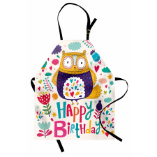 Funny Greeting Doodle Art Apron