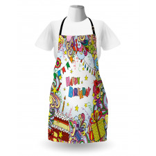 Colorful Cartoon Party Apron