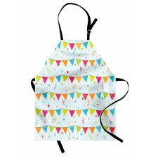 Birthday Party Flags Stars Apron