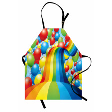 Parti Mutfak Önlüğü Rengarenk Balonlar