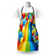 Balloons Ribbons Wavy Apron