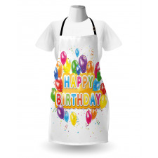 Vivid Birthday Balloon Apron