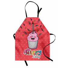 Pink Cupcake Bow Apron