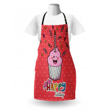 Pink Cupcake Bow Apron