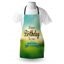 Sincere Greeting Blur Apron