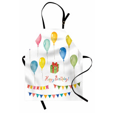 Watercolor Birthday Apron