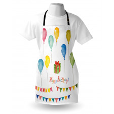 Watercolor Birthday Apron