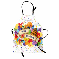 Drinks Cake Balloons Apron