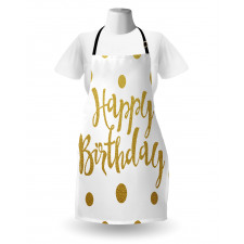 Hand Writing Greeting Apron