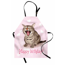 Funny Kitten Greeting Song Apron