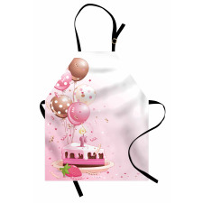 Strawberry Cake Balloons Apron