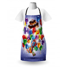 Birthday Presents Cake Apron