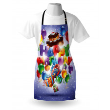 Birthday Presents Cake Apron