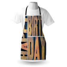 Wooden Printing Blocks Apron