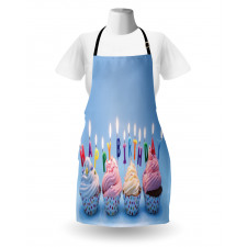 Cupcakes Letter Candles Apron