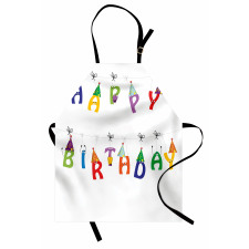 Funny Letters on Ropes Apron