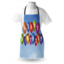 Balloons Letters Sky Apron