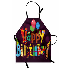 Party Objects as Letters Apron