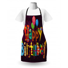 Party Objects as Letters Apron