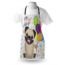 Birthday Pug Dog Apron