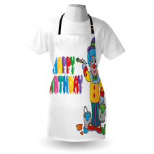 Birthday Party Clown Apron