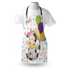 Baby Cow and Balloons Apron