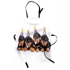 Birthday Dogs Hats Apron