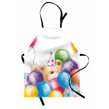 Sketchy Bear Balloons Apron