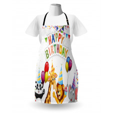 Cartoon Animals Party Apron