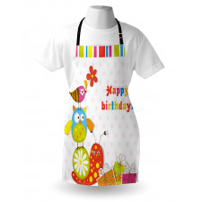 Birthday Owls Birds Apron