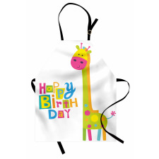 Birthday Baby Giraffe Apron