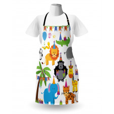 Wild Animals Birthday Apron