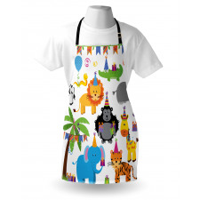 Wild Animals Birthday Apron