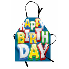 Birthday Lettering Apron