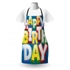 Birthday Lettering Apron