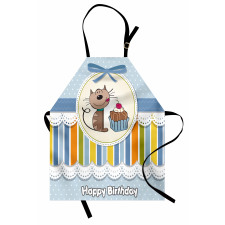 Baby Cat with Cake Apron